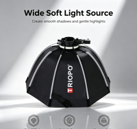 TRIOPO Nouvelle Boîte à Lumière Octogonale Parapluie KX 90CM pour Flash Godox AD200 V1 Accessoires de Studio Photo