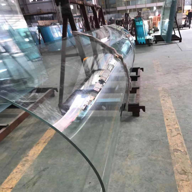 Foshan Supplier Custom Toughened Clear Curved Bending Tempered Polish Edge Building Glass Panels for Construction