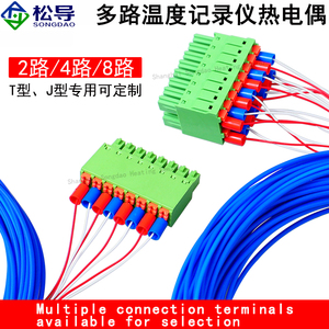 เครื่องบันทึกอุณหภูมิเทอร์โมคัปเปิลแบบ K-Type ของ Songdao สายวัดความยาว 2 เมตร มาตรฐาน IP68 พร้อมหัววัดแบบ Serial Port Communication สำหรับ OEM - Product Image 6