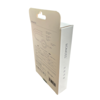 Boîte en carton personnalisée avec logo imprimé, papier kraft, emballage électronique, écouteurs, téléphone portable, casque Bluetooth, avec gaufrage