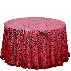Mantel con purpurina de lentejuelas doradas de champán, decoración de fiesta de recepción de boda cuadrada de 120 pulgadas, cubierta de mesa redonda brillante - Product Image 6