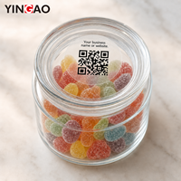 Autocollants transparents personnalisés avec code QR et codes-barres pour boîtes cosmétiques décoratives, adhésifs transparents en PP PET, étiquettes autocollantes transparentes en rouleau
