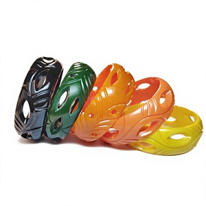 High Quality Resin Carved <b>Bangle</b> <b>Bracelets</b> Plant Pattern Multicolor Acrylic Stylish Design Unisex Fashion Unique Jewelry Woman - Product Image 2