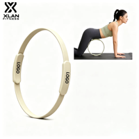 Anneau de Pilates en silicone antidérapant XLAN de haute qualité, diamètre intérieur 34 cm, cercle de fitness intégré pour yoga, anneau de résistance léger
