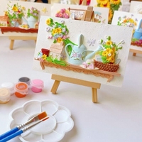Pintura en Relieve 3D Retro de Yeso para Manualidades DIY, Adorno de Escritorio, Actividad de Jardín de Infantes, Team Building