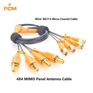 Câble d'antenne externe MIMO <span class=keywords><strong>4x4</strong></span> RP-SMA Mâle vers RP-SMA Femelle RG-113 Micro Câble Coaxial pour Routeur Wifi 5G 4G LTE et Passerelle - Product Image 4