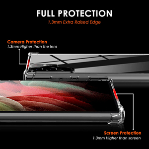 Caliente transparente claro a prueba de golpes TPU borde duro acrílico cubierta de la caja del teléfono móvil para <span class=keywords><strong>Samsung</strong></span> Galaxy S22 Ultra <span class=keywords><strong>5G</strong></span> - Product Image 3