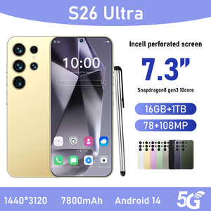 Teléfono Móvil S26 Ultra Dual SIM Desbloqueado Más Vendido, Pantalla <span class=keywords><strong>de</strong></span> 7.3 Pulgadas, 16GB+1TB, Cámara <span class=keywords><strong>de</strong></span> 108MP, Batería <span class=keywords><strong>de</strong></span> Larga Duración, Smartphone Android - Product Image 5