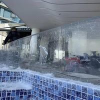 Piscines hors sol en plastique à haute brillance, piscine en verre, mur en acrylique, grandes piscines en acrylique #