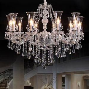 Lámpara de Arañ<span class=keywords><strong>a</strong></span> de Cristal de Lujo para Salón de Banquetes, Lámpara Colgante para Vestíbulo de Hotel, Salón de Fiestas, Eventos, Bodas, Iluminación de Capilla - Product Image 1