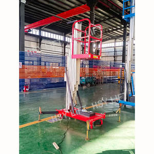 6m 8m 9m 10m 12m हवाई कामकाजी व्यक्तिगत लिफ्ट इलेक्ट्रिक लिफ्टिंग ऊर्ध्वाधर एकल माकास्ट एल्यूमीनियम मिश्र धातु आदमी लिफ्ट मंच - Product Image 4