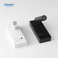 Lampe murale LED en aluminium Oteshen avec port de charge USB Type C, commande par interrupteur, économie d'énergie, utilisation en parc, certifiée CE