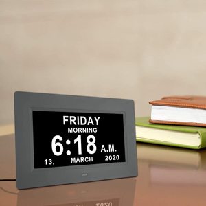 Desktop Wall Memory Loss Dementia Led Electric <strong>Digital</strong> Alarm <strong>Clock</strong> <strong>Day</strong> Calendar <strong>Clock</strong> 7 8 10 Inch for Elderly - Product Image 4