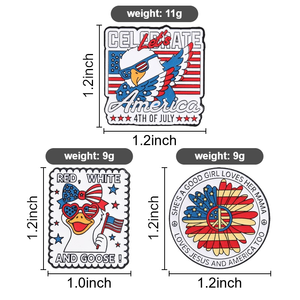 Pin de Solapa Patriótico de Metal con Águila Calva, Diseño Personalizado de EE. UU. para Celebrar el 4 de Julio, 250 Años de la Independencia Americana, Regalo - Product Image 6