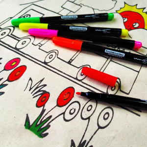 Stylos à peinture permanente pour tissu, ensemble de marqueurs artistiques, non toxiques pour les enfants, pour les sacs en toile, les t-shirts, les baskets - Product Image 6