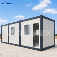 VICDOWEX Bureau Conteneur Contemporain Préfabriqué pour Chantiers de Construction, Entrepôts et Projets de Bâtiments de Bureaux