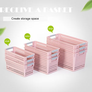 กล่องจัดระเบียบพร้อมตะกร้าพลาสติกแบบกลวงที่มีความเสถียรซึ่งมาพร้อมกับที่จับที่ง่ายต่อการพกพา - Product Image 6