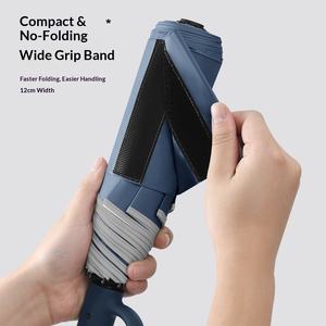 Nouveau <span class=keywords><strong>Parapluie</strong></span> Automatique <span class=keywords><strong>Pliant</strong></span> 3 Volets Grande Largeur Facile à Plier Cadeau d'Affaires <span class=keywords><strong>Parapluie</strong></span> <span class=keywords><strong>de</strong></span> Pluie pour <span class=keywords><strong>Homme</strong></span> Revêtement Noir - Product Image 4