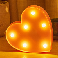 Alphabet lumineux créatif numérique numéro lettre lumière alimenté par batterie lampe veilleuse noël mariage fête d'anniversaire décor