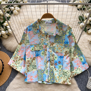 夏用半袖カジュアルブラウス レディース 無地シャツ エレガントトップス レディース服 卸売 - Product Image 4