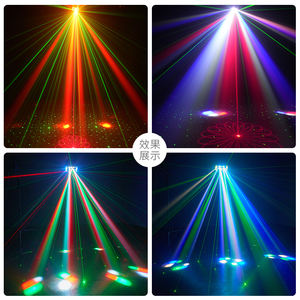 DMX512 RGBW Led Faisceau Lumières Sonore Contrôlé Rouge Vert Laser Lumière Courir Cheval Papillon Clignotant Secouant Effet De La Tête Éclairage - Product Image 2