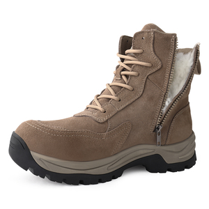 High Quality Winter Men's Suede Ankle <strong>Boots</strong>-Stylish Hiking <strong>Work</strong> <strong>Boots</strong> Slip Resistant Rubber <strong>ZIP</strong> Lightweight Outdoor Workwear - Product Image 5