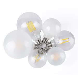 New product clear glass G95 global bulb e27 12w led filament bulb