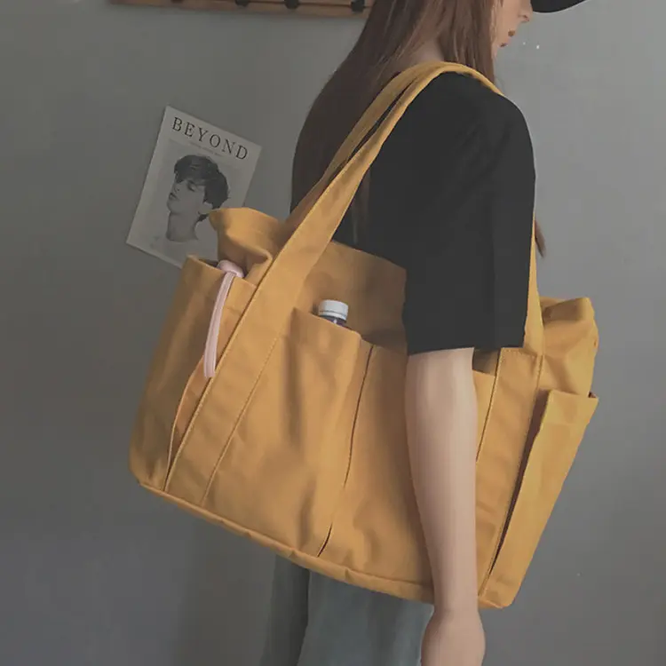 New high quality blank canvas wholesale messenger bags grocery tote bag canvas bag