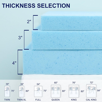 Gel-Infusions-Speicher-Schaum-Matratze Topper Kühlung Matratze Pad belüftet und atmungsaktiv