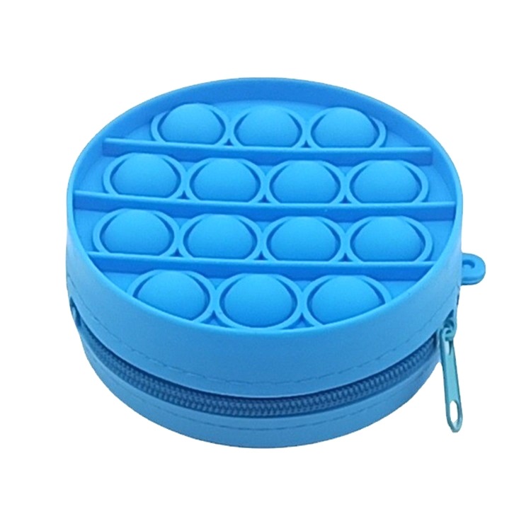 2021 Creative Design Mini Zipper Silicone Pop Fidget Coin Purse