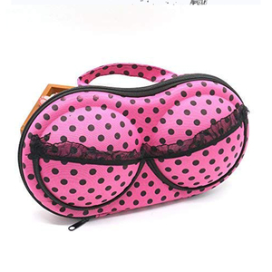 Travel <span class=keywords><strong>Storage</strong></span> Shaped Organizer Dessous Unterwäsche EVA Zip <span class=keywords><strong>Bag</strong></span> Case BH-Hülle - Product Image 1