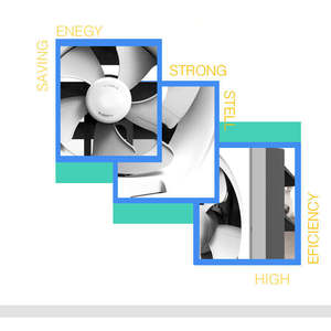APB20-SH1 550m³/h Ventilateur axial à engrenages à économie d'énergie pour l'aération des espaces résidentiels et l'extraction par voie de volet - Product Image 4