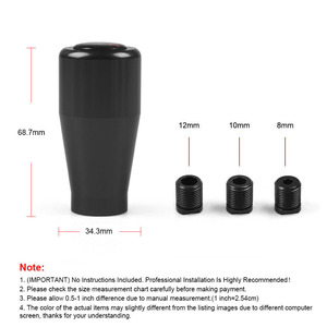 หัวเกียร์โลหะอะลูมิเนียมอัลลอยด์ 5 สปีด สำหรับรถยนต์  แบบแมนนวล  สำหรับตกแต่งรถยนต์ - Product Image 2