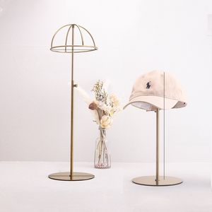 Nouveau support et présentoir à chapeaux réglable en acier inoxydable brossé personnalisable pour usage commercial - Product Image 1
