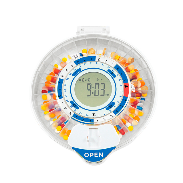 Smart WiFi Pill Dispenser with LCD Time Display and APP Control for Accurate Daily Medication Management