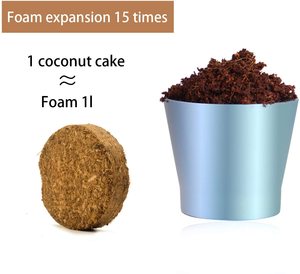 Terreno di impregnazione di cocco compresso da 50mm che espande il terreno organico in fibra di Pellet di cocco di cocco organico - Product Image 2