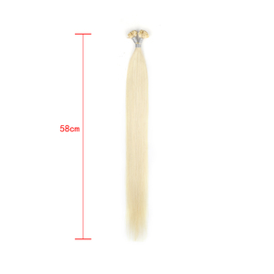 Extensions de cheveux à pointe plate de qualité professionnelle pour salon, cheveux humains Remy, super double drawn, pointes épaisses, blond foncé, fusionnement sans couture - Product Image 5