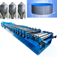Dalgalı Plaka Tahıl Deposu Oluklu Su Deposu Tahıl Silosu Yapım Makinesi Çelik Silo Panel Rulo Şekillendirme Makinesi
