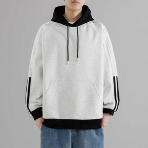 Sweat à capuche de haute qualité pour hommes, nouvelle collection printemps-automne, coupe ample, contrastant, style décontracté et sportif pour garçons - Product Image 4