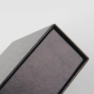 Black Rigid Rectangle Gift Box With Satin Liner For Cosmetic Packaging High-End Design - Product Image 5