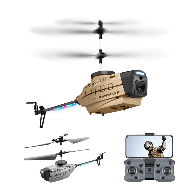 2022 New KY202 RC Helicopter 4K Dual Camera Obstacle Avoidance Air Gesture Toys Drone Airplane With Intelligent Hover LED Light