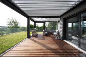 Pergola <span class=keywords><strong>de</strong></span> <span class=keywords><strong>jardin</strong></span> en aluminium moderne <span class=keywords><strong>de</strong></span> luxe avec toit à lames orientables étanche 3x3 3x4 4x4 3x6 4x6 <span class=keywords><strong>6x3</strong></span> 6x4m OEM - Product Image 5