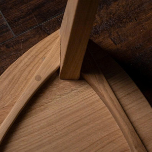 Taburete de Roble Macizo, Asiento de Madera Moderno y Minimalista para Dormitorio y Sala de Estar, Mueble para el Hogar de Diseño Duradero - Product Image 4