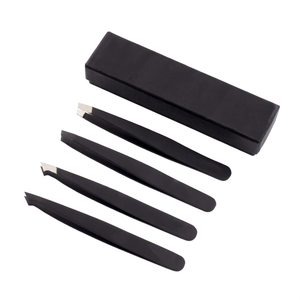 Juego de Pinzas para Cejas de Acero Inoxidable, Punta Puntiaguda, Estilo Moderno, Duraderas, con Estuche - Product Image 3