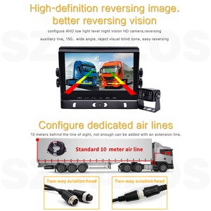 Szdalos t771b 2CH xe tải hệ thống giám sát 7 inch video ghi âm màn hình với <span class=keywords><strong>IR</strong></span> ánh sáng máy ảnh - Product Image 6