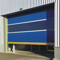 Porte à enroulement verticale en acier à grande vitesse, étanche, finie, pour atelier industriel en PVC