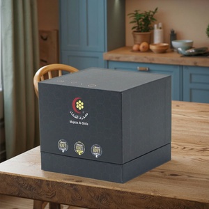 Caja de Regalo de Miel Biodegradable y Personalizable, Caja de Embalaje Cuadrada Rígida de Papel, Contenedor de Regalo Cúbico de Cartón - Product Image 1