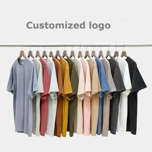 OEM High Quality Casual Schwergewicht Baumwolle T-Shirt Siebdruck Übergroße Männer T-Shirts Benutzer definierte Bio-Baumwolle T-Shirt