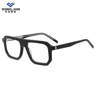 Cadre en verre d'acétate de conception de luxe polygonal cadre en verre d'acétate de haute qualité cadre en verre d'acétate de sens de mode confortable