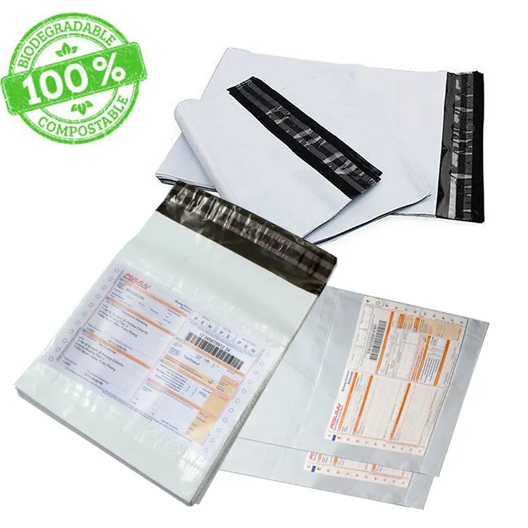 Индивидуальный самоклеящийся термостойкий полиэтиленовый почтовый ящик Ldpe для электронной коммерции, Почтовая доставка, простые курьерские пластиковые пакеты с карманом
